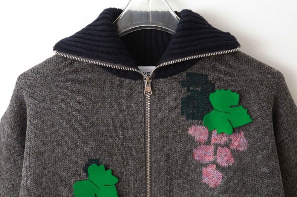 画像3: SALE30%OFF!! イヌジャガードジップカーディガン (GY) (3)