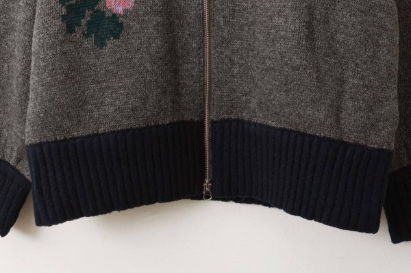 画像7: SALE30%OFF!! イヌジャガードジップカーディガン (GY) (7)