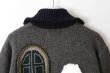 画像13: SALE30%OFF!! イヌジャガードジップカーディガン (GY) (13)