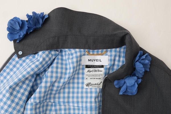 画像9: リバーシブルウィングトップウールブルゾン (GY) (9)