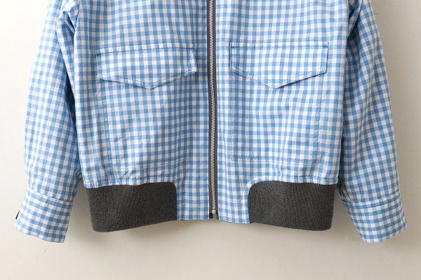 画像15: リバーシブルウィングトップウールブルゾン (GY) (15)