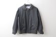 画像2: リバーシブルウィングトップウールブルゾン (GY) (2)