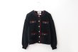 画像1: SALE25%OFF!! 裏毛ボアブルゾン (BK) (1)