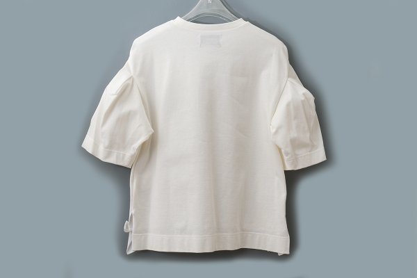 画像2: SALE50%OFF!! 裾リボンカットソー (WH) (2)