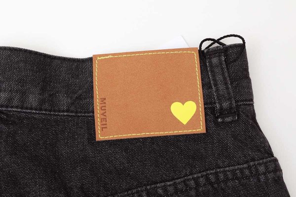 画像11: リボンデニムパンツ (BK) (11)