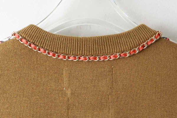 画像11: スカーフ柄カーディガン (YW) (11)