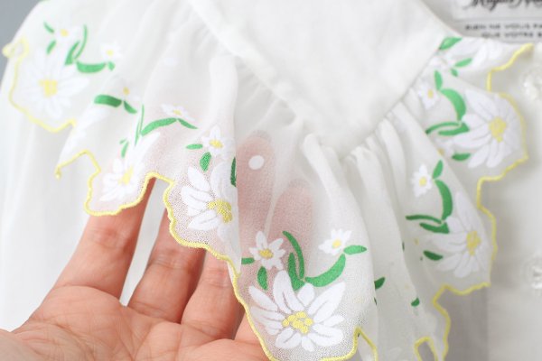 画像4: エーデルワイスプリントブラウス (WH) (4)