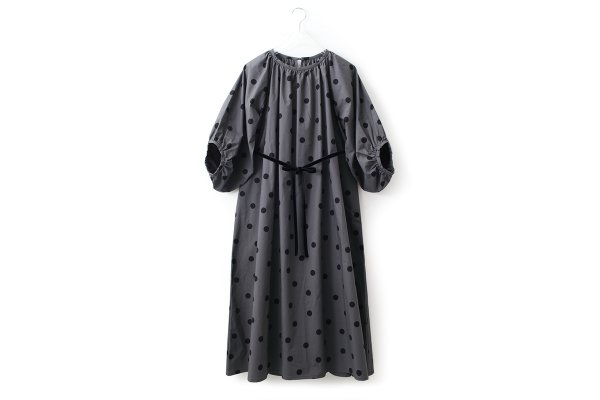 画像1: 3 ET DEMI original dot ギャザーワンピース (1)