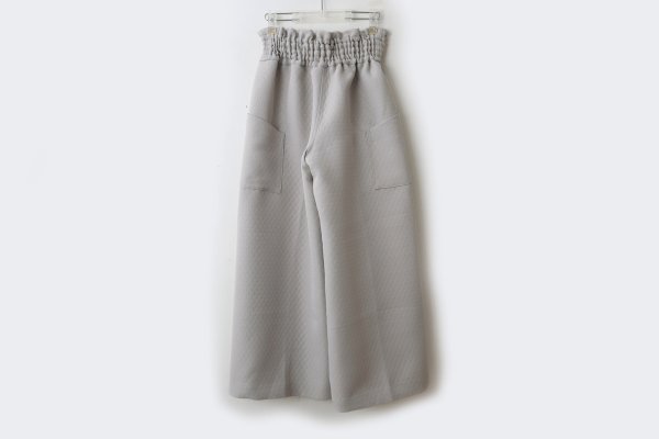 画像2: 3 ET DEMI original キルティングマトラッセジャガード ウエストシャーリングパンツ (LGY) (2)