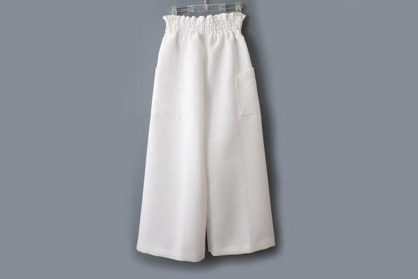 画像2: 3 ET DEMI original キルティングマトラッセジャガード ウエストシャーリングパンツ (WH) (2)