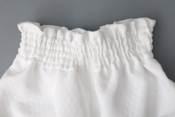 画像7: 3 ET DEMI original キルティングマトラッセジャガード ウエストシャーリングパンツ (WH) (7)