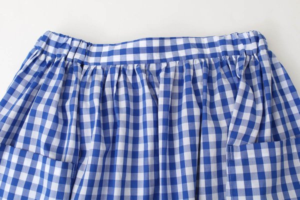 画像3: 3 ET DEMI original gingham check skirt (BL) (3)