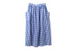 画像1: 3 ET DEMI original gingham check skirt (BL) (1)