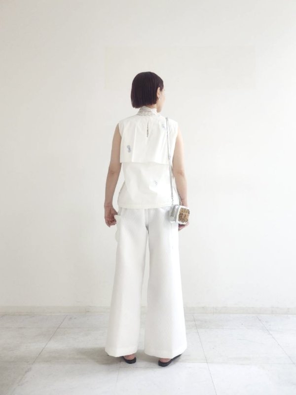 画像16: 3 ET DEMI original キルティングマトラッセジャガード ウエストシャーリングパンツ (PK) (16)