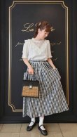 画像9: 3 ET DEMI original gingham check skirt (BK) (9)