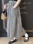 画像18: 3 ET DEMI original gingham check skirt (BK) (18)