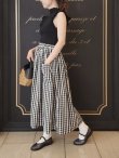 画像17: 3 ET DEMI original gingham check skirt (BK) (17)
