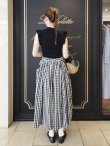 画像12: 3 ET DEMI original gingham check skirt (BK) (12)