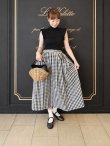 画像10: 3 ET DEMI original gingham check skirt (BK) (10)