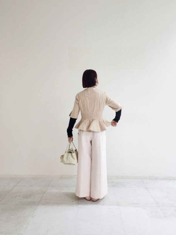 画像13: 3 ET DEMI original キルティングマトラッセジャガード ウエストシャーリングパンツ (PK) (13)