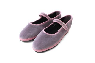 Sciuscià MARRON×ROSE PINK  MARYJANE_37 Sciuscià ベルベット MARYJANE (03 MARRON×ROSE PINK)