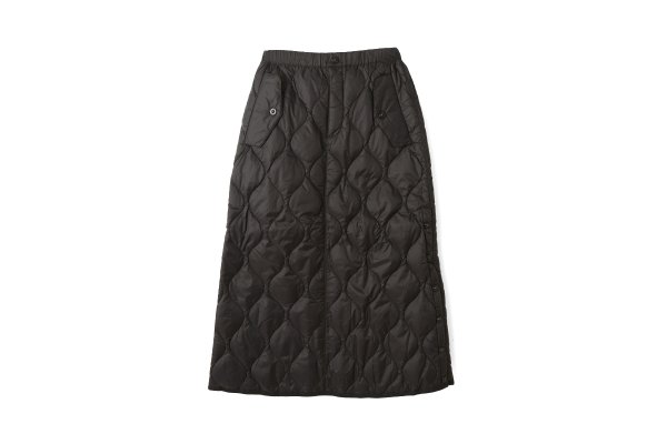 画像1: ミリタリー ダウンスカート-ソフトシェル (TAION-W150LSSKML-1:BK) (1)