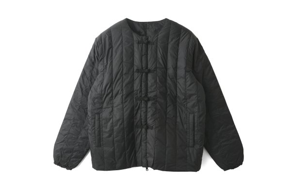 画像1: JPSP チャイナボタン ダウンジャケット (TAION-JK01JS:BK×BK) (1)