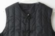 画像4: JPSP チャイナボタン ダウンベスト (TAION-V01JS:BK×BK) (4)