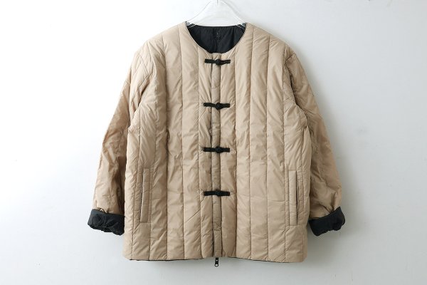 画像3: JPSP チャイナボタン ダウンジャケット (TAION-JK01JS:BG×BK) (3)