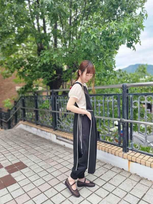 画像22: 大森伃佑子×3 ET DEMI パンツ (BK) (22)