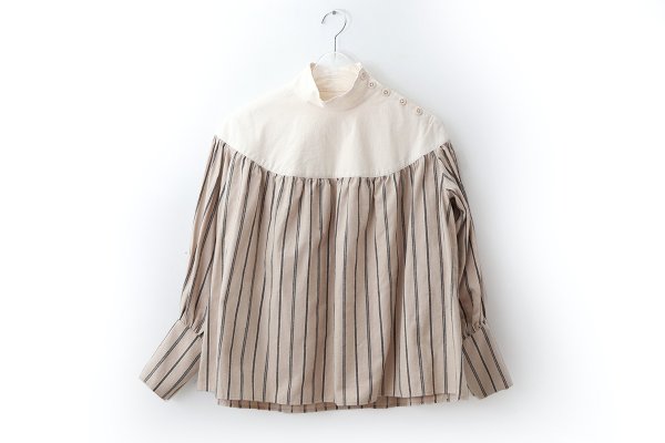 画像1: SALE20%OFF!! REFECTORY BLOUSE (BG×NTL) (1)
