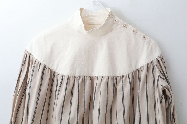 画像3: SALE20%OFF!! REFECTORY BLOUSE (BG×NTL) (3)