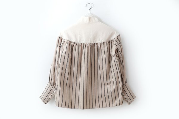 画像2: SALE20%OFF!! REFECTORY BLOUSE (BG×NTL) (2)