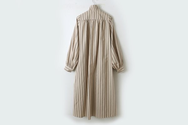 画像2: SALE‼︎15% SHAKER SHIRT O.P. Brushed Stripe (BG) (2)