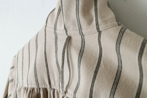 画像11: SALE‼︎15% SHAKER SHIRT O.P. Brushed Stripe (BG) (11)