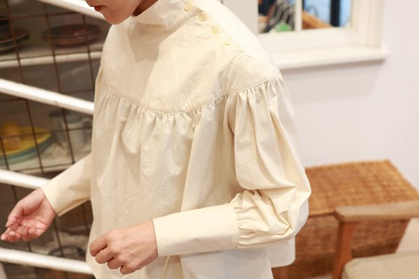 画像14: SALE20%OFF!! REFECTORY BLOUSE (BG×NTL) (14)
