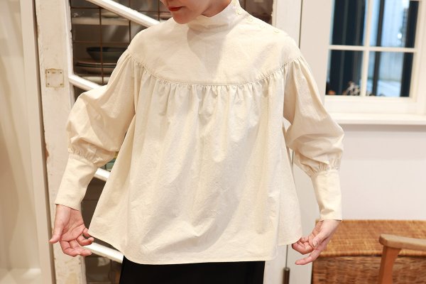 画像10: SALE20%OFF!! REFECTORY BLOUSE (BG×NTL) (10)