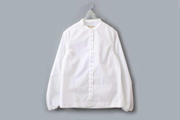 画像1: 別注!! MANY BUTTON SHIRT (WH) (1)