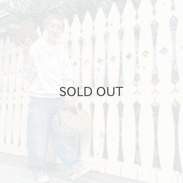 画像12: 30/-天竺 ティアードコットンレースプルオーバー (WH) (12)