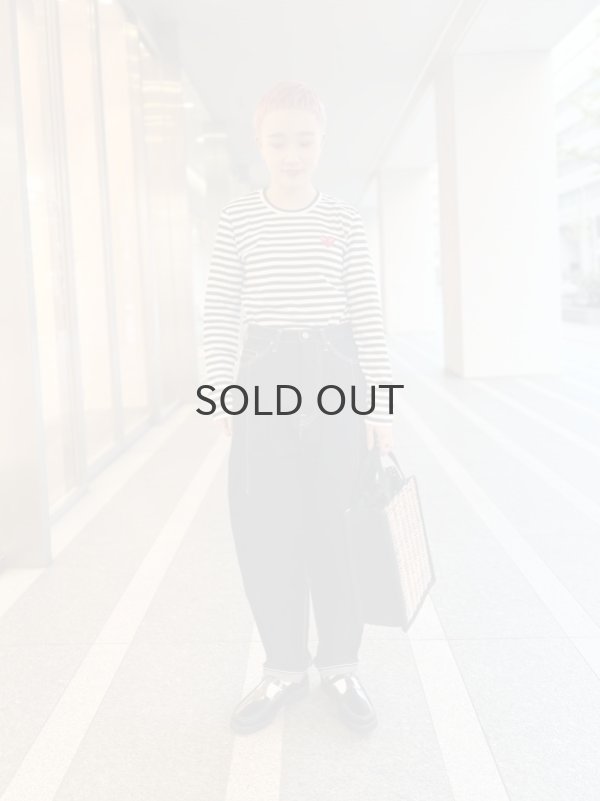 画像14: キャンバス・カゴ袋ハンド (BK) (14)