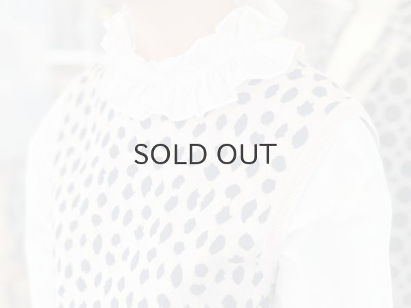 画像20: ワッシャータイプライター フリルカラーシャツ (WH) (20)