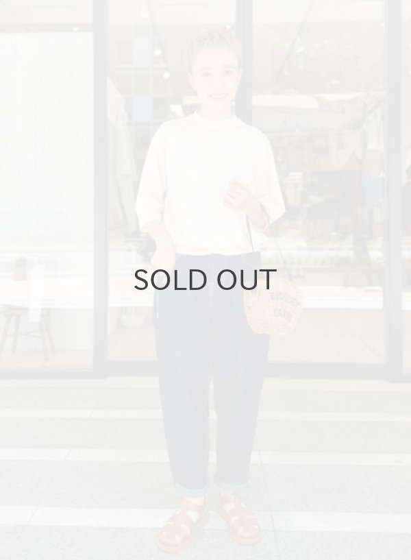 画像8:  40/2天竺 六分袖プルオーバー (6366:WH) (8)