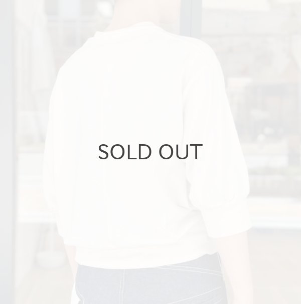 画像10:  40/2天竺 六分袖プルオーバー (6366:WH) (10)