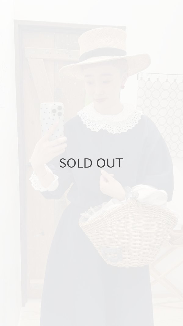 画像17: 30/-天竺 ティアードコットンレースプルオーバー (WH) (17)