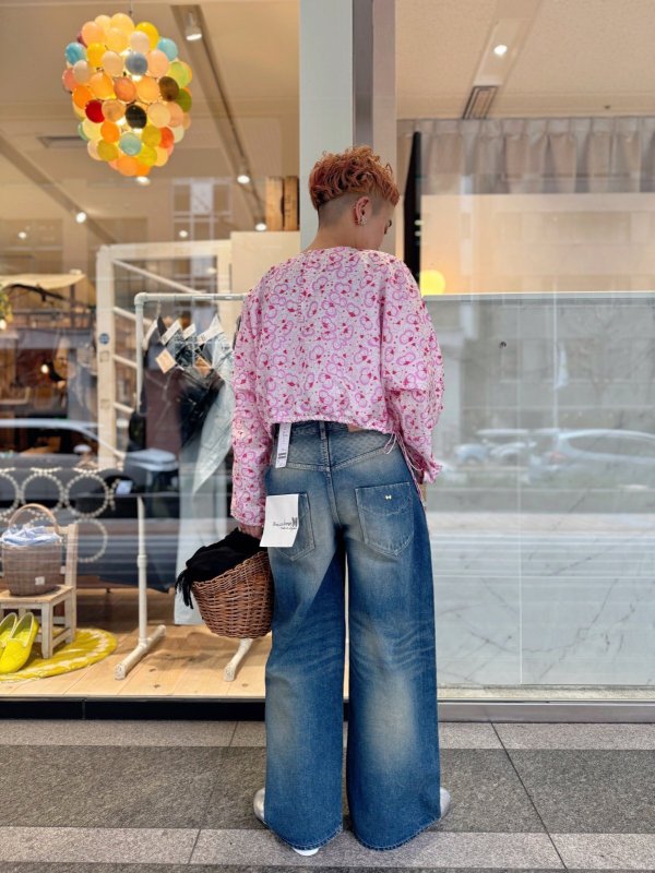 画像23: always ビッグポケットワイドデニム (DN4627:BL) (23)