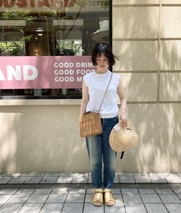 画像20: 40/2天竺 ノースリーブプルオーバー (6346:BK) (20)