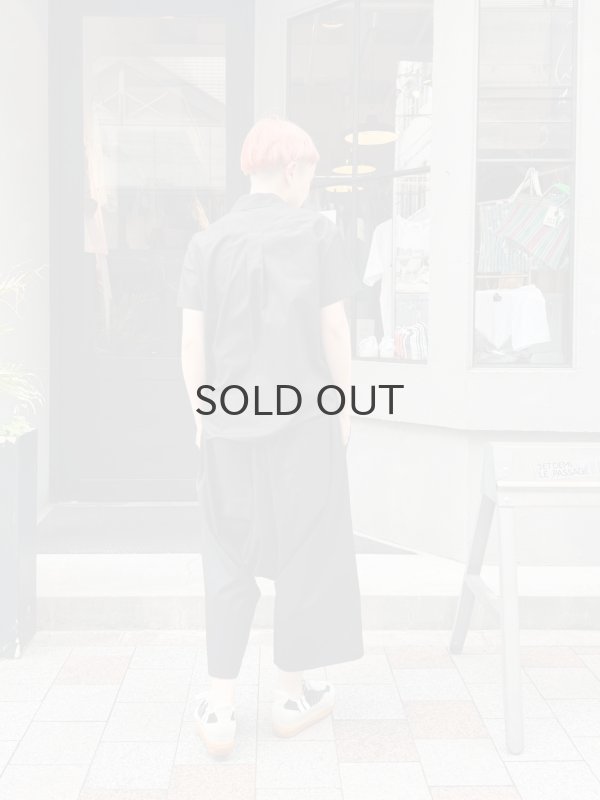 画像25: ポケット付き丸襟半袖ブラウス (WH) (25)