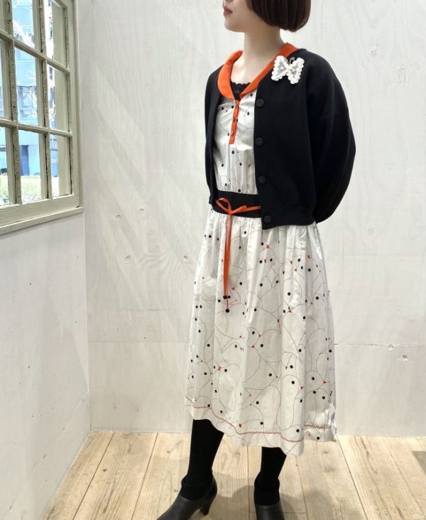 画像19: ☆ キャズエドゥミ 別注スペシャルアイテム sea fowl ドレス YS3750(WH) (19)