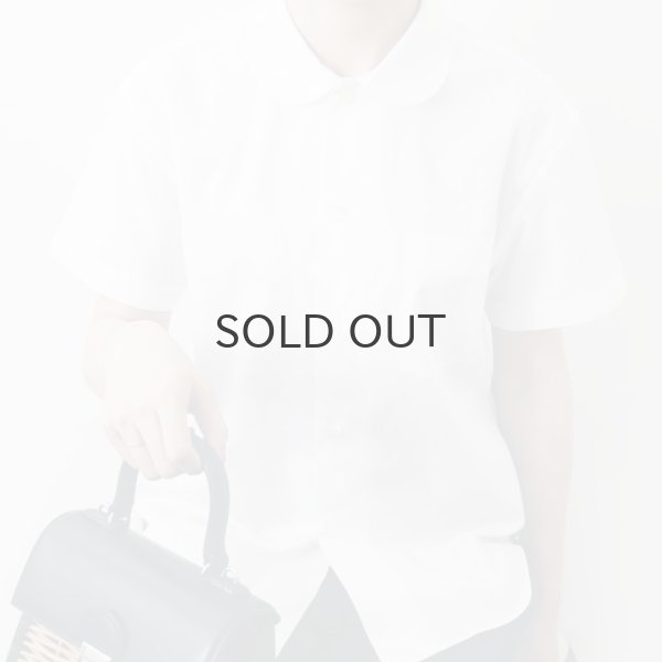 画像21: ポケット付き丸襟半袖ブラウス (WH) (21)