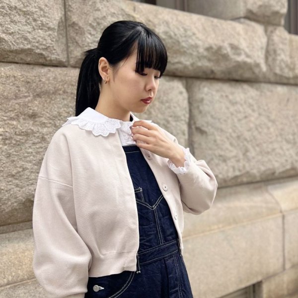 画像9: 別注!! AMOSSAミラノリブ BIGパフスリーブカーディガン (SG:90) (9)